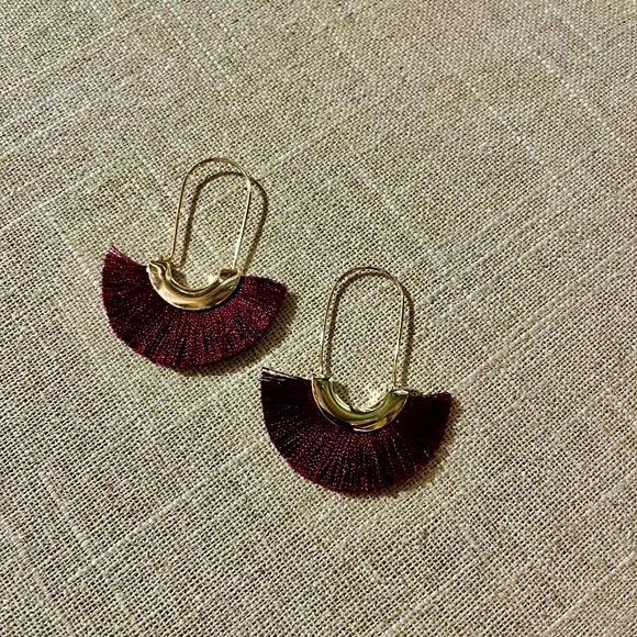 LOFT Crescent Fringe Earrings - Picture 2 of 2